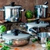 Batería de cocina 9 piezas acero inoxidable sin antiadherente Terminox