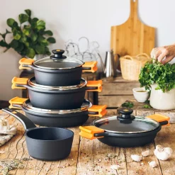Batería de cocina 9 piezas Efficient