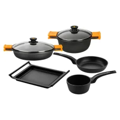 Batería de cocina 7 piezas con sartén Efficient