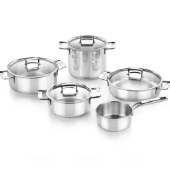 Batería de cocina 9 piezas sin antiadherente Signature