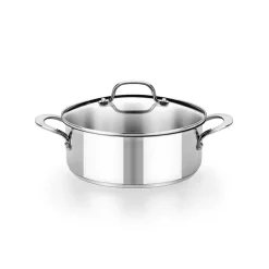 Batería de cocina 7 piezas acero inoxidable sin antiadherente Eterna