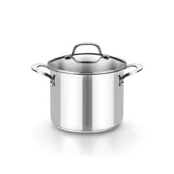 Batería de cocina 7 piezas acero inoxidable sin antiadherente Eterna