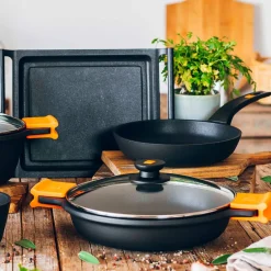 Batería de cocina 7 piezas con sartén Efficient