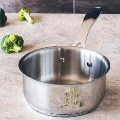 Batería de cocina 7 piezas acero inoxidable sin antiadherente Eterna