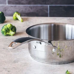 Batería de cocina 7 piezas acero inoxidable sin antiadherente Eterna