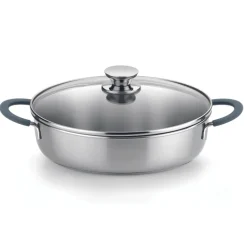 Bateria de cocina 7 piezas acero inoxidable sin antiadherente Master B