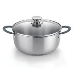 Bateria de cocina 7 piezas acero inoxidable sin antiadherente Master B