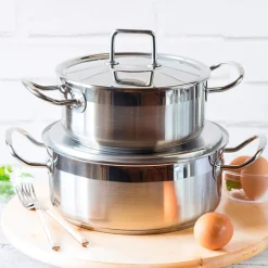 Cacerola acero inoxidable sin antiadherente con tapa Profesional