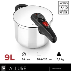 Olla a presión acero inoxidable Allure