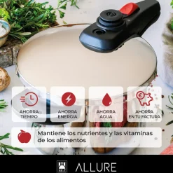 Olla a presión acero inoxidable Allure