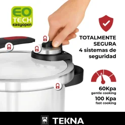Olla a presión acero inoxidable Tekna