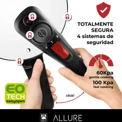 Olla a presión acero inoxidable Allure
