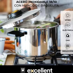 Olla a presión acero inoxidable Excellent