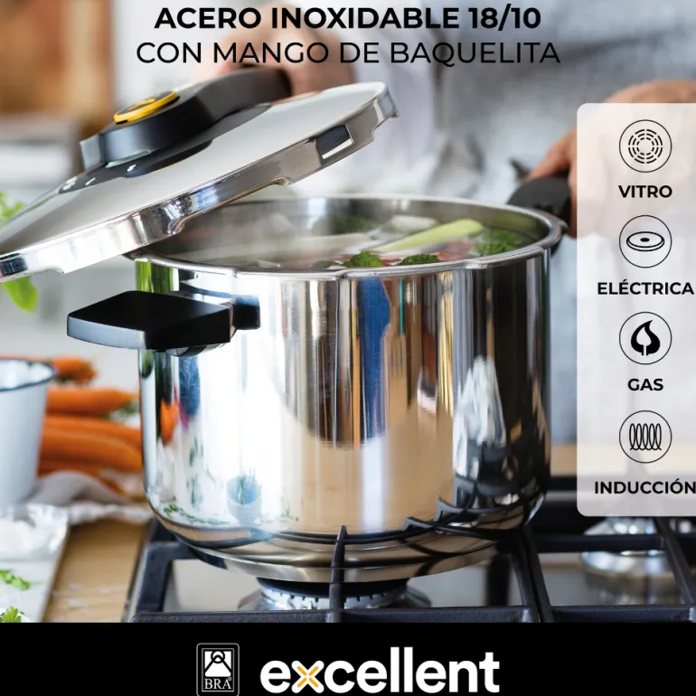 Olla a presión acero inoxidable Excellent
