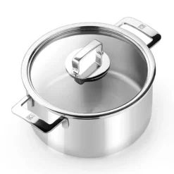 Olla acero inox con tapa sin antiadherente Signature