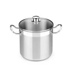 Olla con tapa de cristal acero inoxidable sin antiadherente Profesiona