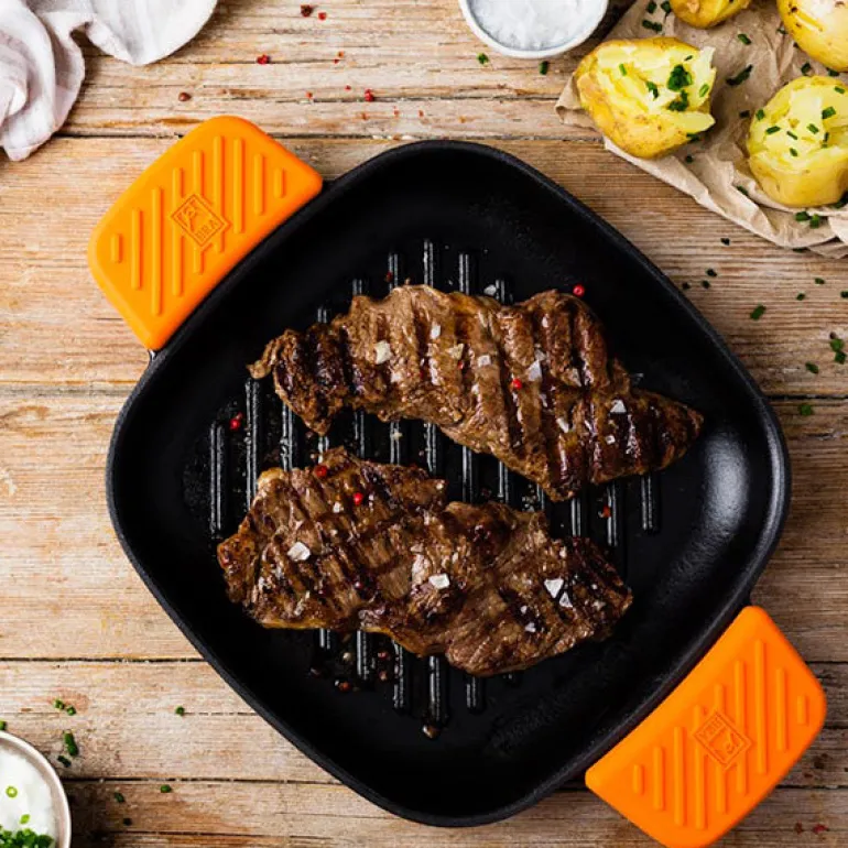 Plancha cuadrada con rayas Efficient Iron