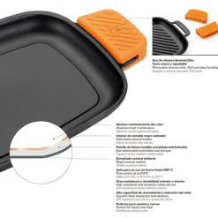 Plancha redonda con rayas Efficient Iron