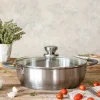 Rustidera con tapa acero inoxidable sin antiadherente Master