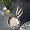 Set de 3 sartenes acero inoxidable sin antiadherente Efficient Inox