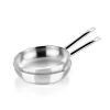 Set de 2 sartenes acero inoxidable sin antiadherente Profesional