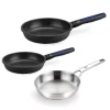 Set de 2 sartenes antiadherentes Advanced y sartén acero inoxidable si