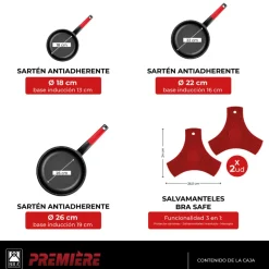 Set de 3 sartenes Premiere