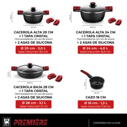 Set de cocina 7 piezas Premiere