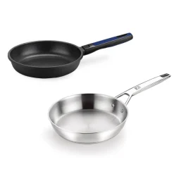 Set de sartén antiadherente Advanced y sartén acero inoxidable sin ant