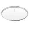 Tapa de cristal con borde de inox