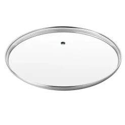 Tapa de cristal con borde de inox